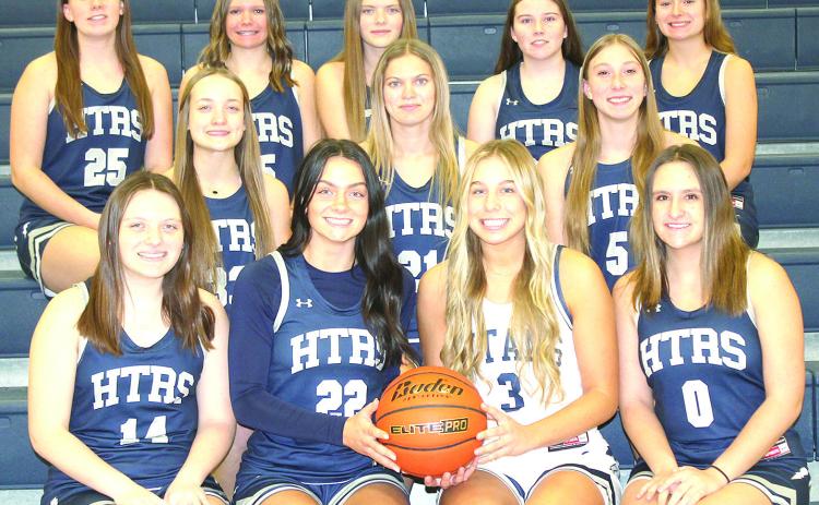 Members of the 2024-25 Humboldt Table Rock Steinauer Girls’ Basketball team are front, from left: Madison Bredemeier, Lillian Bowen, Laramie Glathar, Shayfer Cumro. Middle row: Grayson Sherman, Chloe Shupp, Makena Dunlap. Back row: PJ Howe, Kassi Kanel, Emerson Bredemeier, Eden Duryea, Eden Stewart. Not pictured: Elie Bstandig, Kenadi McClarnen, Colby Hedden.
