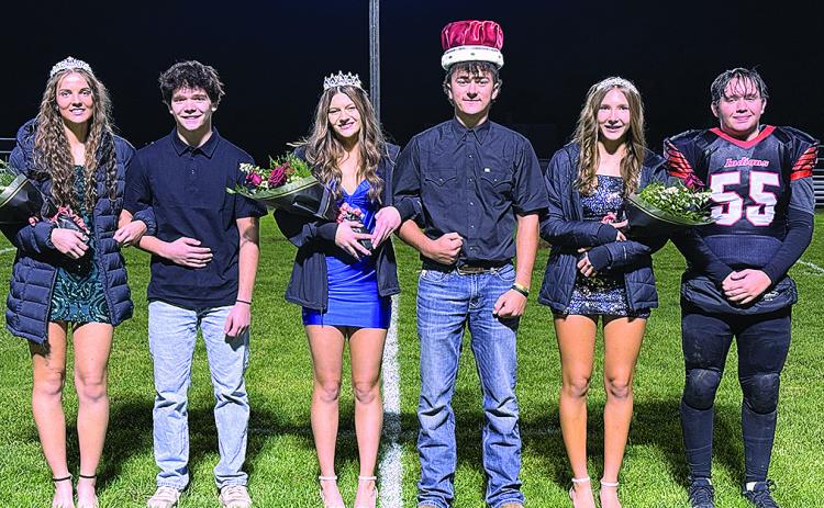 Princess and Prince: Emalyse Gottula and Aiden Tozer; Queen and King: Taelyn Blecha and Jaydon Johnson; Attendants: Kinsley Benson and Justin Baehr