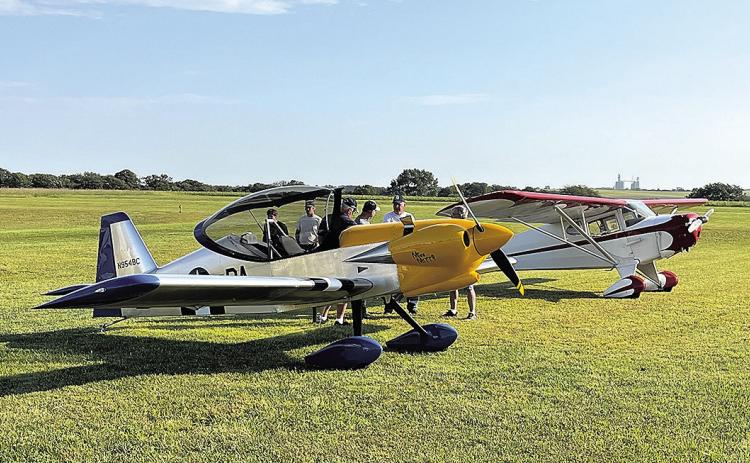 Planes on display this past weekend at Pawnee City Airport