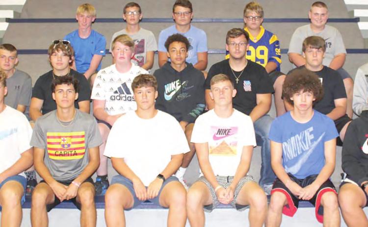 Members of the 2021 HTRS football team