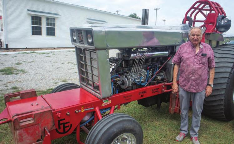 Jim Koch with Underratted II, the engine he built.