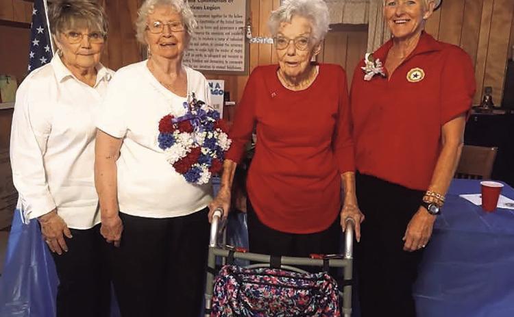 From left to right: Phyllis Ideus, Glee Price, Avis Collar, Bobbi Albers