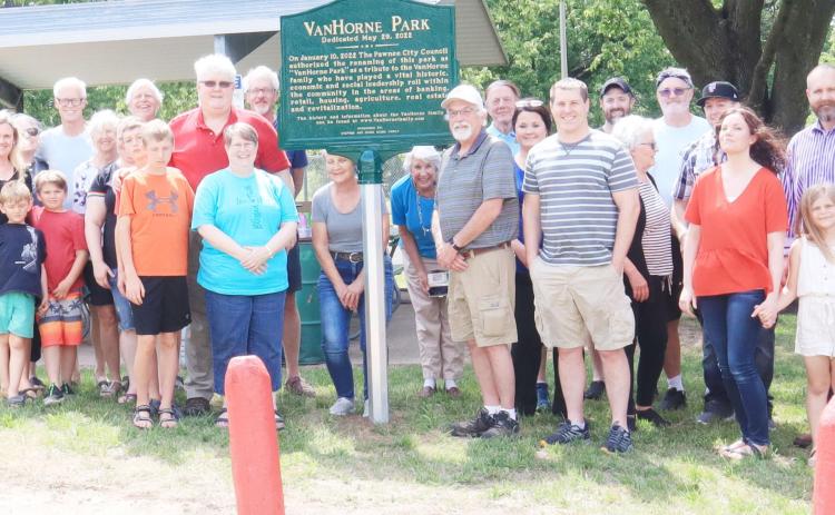 Dedication of The VanHorne Park
