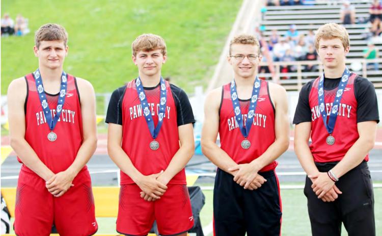 Pawnee City Boys 3200 got 2nd place at State Track