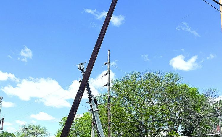 NPPD Installs Second Utility Pole