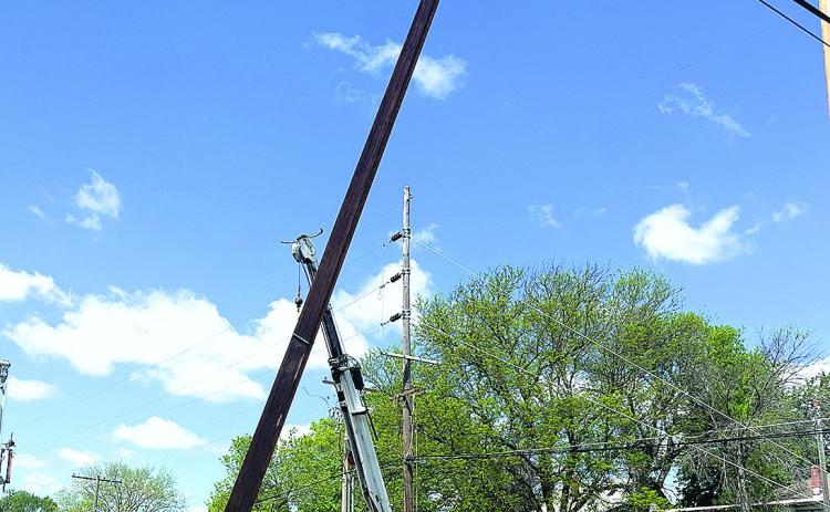 NPPD Installs Second Utility Pole