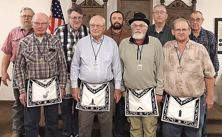 Fromt row, Daniel Boellstorff, Ron Leitschuck, Charlie Hatfield, Jerry Vrtiska; back row, Ed Raper, Ray Kappel, Kent Niss, Leonard Steiner, Gary Bedea. Photo by Ric Helms